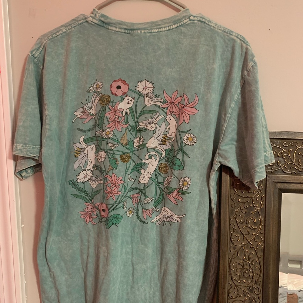 RIPNDIP TEAL FLOWER SHIRT